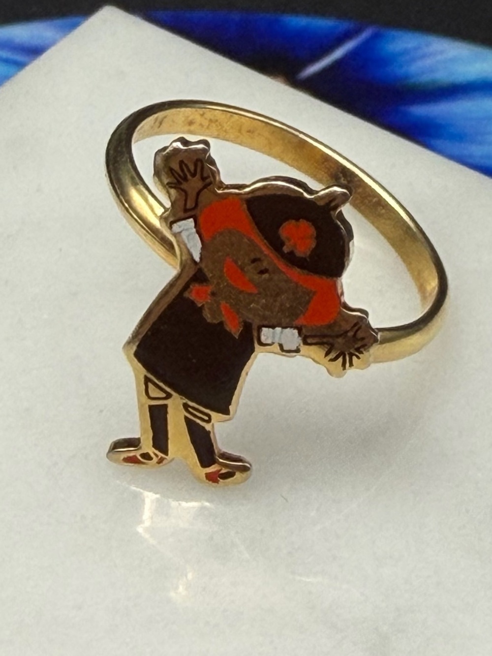 Vintage Girl Scouts Brownies Ring #569 size 5.5 adjustable